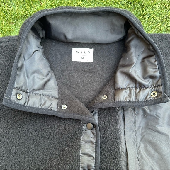 Wilo the Label Anthropologie Sherpa Fleece Pullover Gorpcore 1/2 Snap Sweater M - Picture 3 of 9